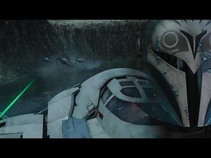 The Most Epic Air Fight Ever — Empire Wrecks Bo-Katan’s Palace #mandalorian #starwars #tiefighter