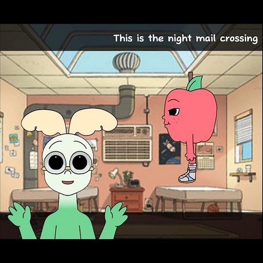 THIS IS THE NIGHT MAIL CROSSING THE BORDER || Apple & Onion #appleandonion #animationmeme