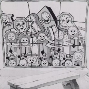 Grandfather's Clock (1934, 9min) Streaming for Family Members on Eternal.tv & Apps in North America. https://eternal.tv/programs/grandfathers-clock Directed by Burt Gillett & Restored by Thunderbean Animation. A grandfather clock comes to life and tells two children a story (presented in animated cartoon form) about clocks going to school. | Eternal Family