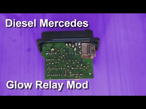 W123 Mercedes glow plug relay indicator modification (Half brightness indicator for afterglow)