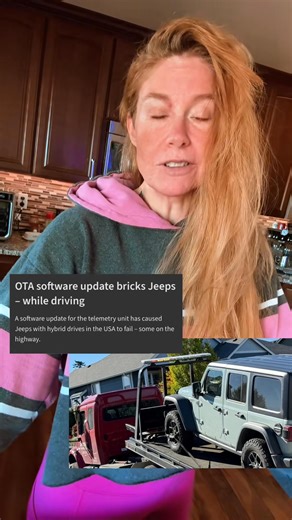 Jeep Wrangler 4XE updates caused engine failure and bricking #jeep #wrangler #electric #software | Engine Owning Update | Facebook