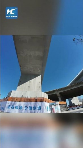 Bridges rotated into place in E China's Shandong