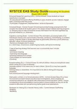 NYSTCE EAS Study Guide Educating All Students Exam 201 2023
