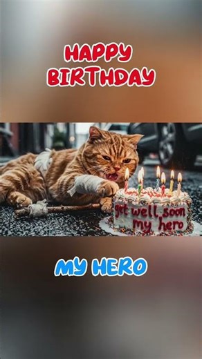 selamat ulang tahun #kucing #kucingsakit #shorts