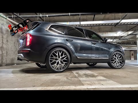 1st 2020 Kia Telluride on 26" 3 Piece Corleone Forged Bandido Wheels! (4k video)