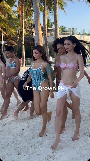 SWIMSUIT BTS | The Miss Universe PH delegates during their @svisionaries swimsuit shoot 👙🏝️ @themissuniverseph #missuniversephilippines #theqrownphilippines | The Qrown Philippines