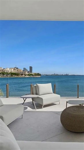 A Tranquil Waterfront Apartment at the Vita at Grove Isle Residences in Coconut Grove FL #miami