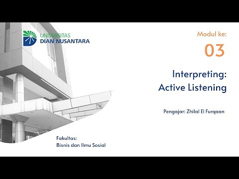 Module 3: Active Listening for Interpreting