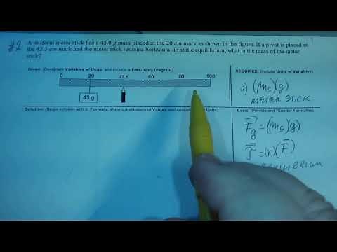 2.72 #2 Mass of the Meter Stick