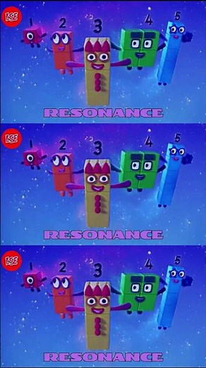 numbers blocks logo effects P8