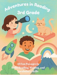 3rd Grade Reading Comprehension. Reading Adventures, With 50 Fun Passages to Build Reading, Writing, and Vocabulary Skills. - Etsy