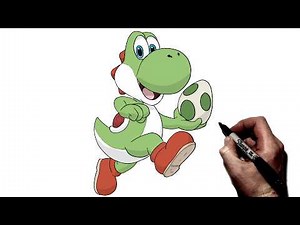 How To Draw Yoshi | Step By Step | Mario Galaxy