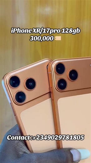 iPhone XR/17pro 128GB NB ‼️this is Xr modified to 17pro by casing expecting the the features of Xr not 17pro thank you Location 📍block d shop 34 of gadget plazza Lagos island located in Sangrous /obalende axis Contact details: 2349029781805 #iphone #trendingvideo #fyp #goviral #fyppppppppppppppppppppppp