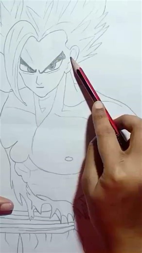 Gohan Beast Drawing 🔥✏️ | Dragon Ball Super Sketch #shorts