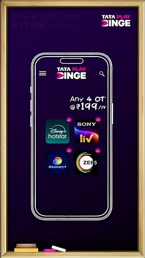 Tata Play Binge | One App, Endless Choices: Pick 4 OTT apps for ₹199 and binge on with Binge