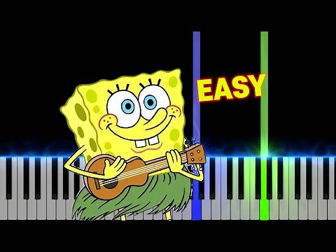 SpongeBob SquarePants Theme Song | EASY Piano Tutorial