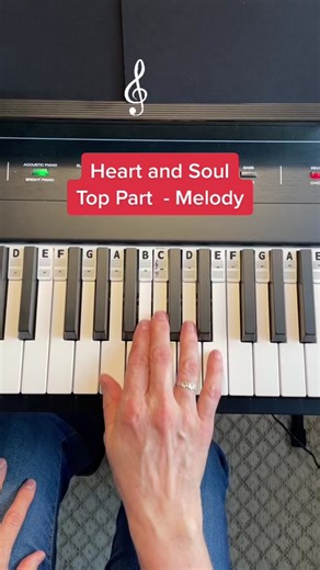 Learn to Play the Heart and Soul Melody on Piano | Easy Piano Duet Tutorial