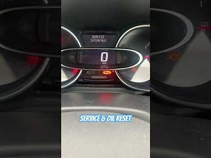 How to reset the oil service on the Renault Clio?