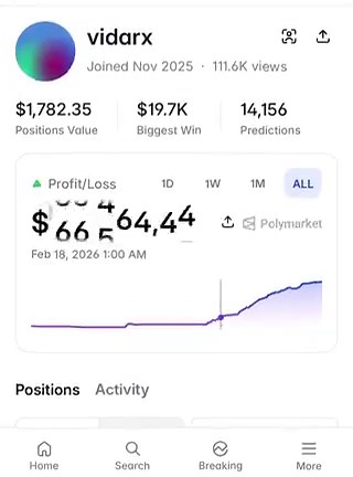 ANOTHER POLYMARKET ACCOUNT JUST TURNED $44 INTO OVER $600,000 ON 5 MINUTE BTC MARKETS.The whole edge was setting Claude up to spot the spread between spot BTC and Polymarket BTC, then hit it before the market caught up.