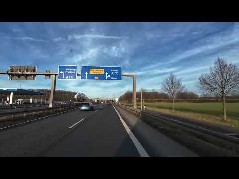 ASMR Bus Ride from Fulda to Autobahn A7 toward Hannover | Relaxing German Drive