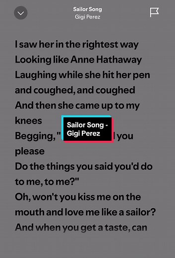 Sailor Song by Gigi Perez - Full Lyrics and Video