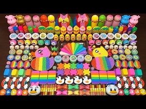 SATISFYING WITH CLAY PIPING BAG VS GLITTER | Mixing Random Things Into STORE BOUGHT Slime #2122