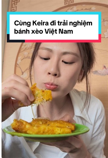 Cùng Keira đi trải nghiệm thử bánh xèo Việt Nam xem sẽ như thế nào nhá ! 😍😋 #jesseandkeira #XanhSM #GenGreen #GreenSM