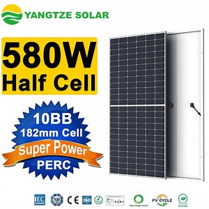 [Hot Item] 25 Years Warranty Cheap Price 182mm Half Cell 580W 590W 600W PV Solar Mono Solar Panel with TUV CE ISO Certificates