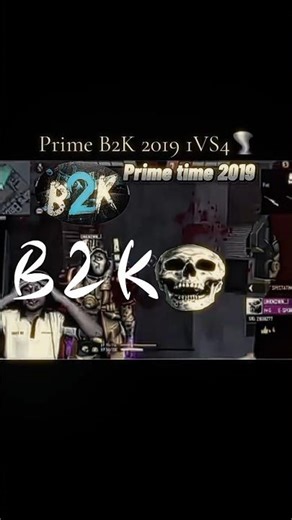 prime b2k 2019 1vs4💀 #freefire #freefireindia #b2k #prime @TechForgeAI444