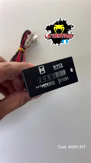 Cuenta las horas de uso de tu maquinaria trabajando HOROMETRO 12/24 voltios