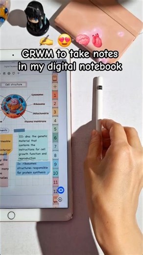 Grwm to take notes in my digital notebook