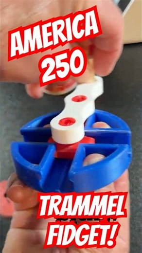 A Tinkercad Trammel Fidget by ZDP189: Celebrate America 250 Edition 🥳