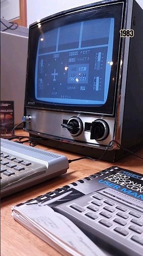 Flight Simulation for Timex 1500 or ZX81, 1983 #shorts #retrogaming