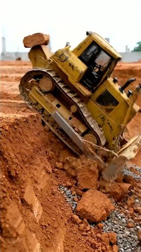 Massive Bulldozer in Action: Earthmoving & Excavation! 🚜