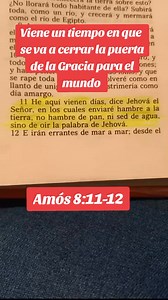 500K views · 33K reactions | Amos 8:11-12 | Dios esta aqui | Facebook