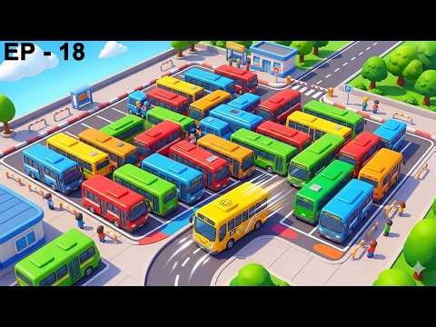 The Most SATISFYING Traffic Jam! 🚌 | Bus Escape: Clear Jam - (EP - 18)