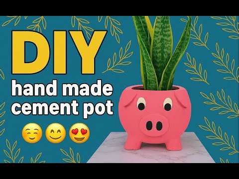 Amazing DIY | Cement Pig Vase