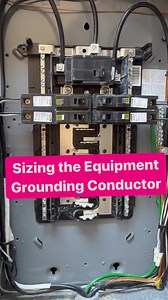 86K views · 527 reactions | The circuit equipment grounding conductor is sized in accordance with NEC Table 250.122, base on the rating of the circuit overcurrent protection device. For example, the EGC for a 100A feeder would need to be 8 AWG copper or larger. | Mike Holt Enterprises | Facebook