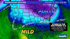 Thanksgiving Day is just over a week away. Here's how the weather is looking