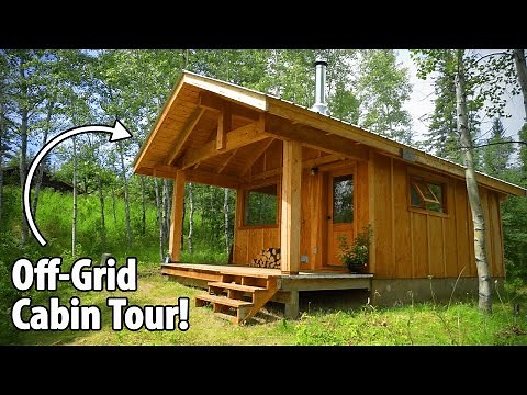 Off-Grid Tiny Cabin Tour!