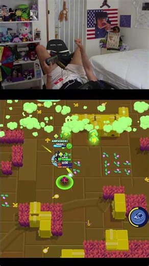 I PLAY BRAWL STARS UPSIDE DOWN 😁! #brawlstarschallenge #brawlstars