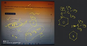 23 The ether which will give secondary aliphatic alcohol on hea... | Filo