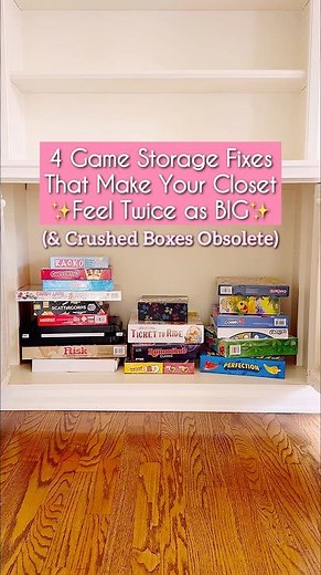 4 Game Storage Fixes That Make a Closet Feel Twice as Big (End Crushed Boxes & Wasted Space Forever)