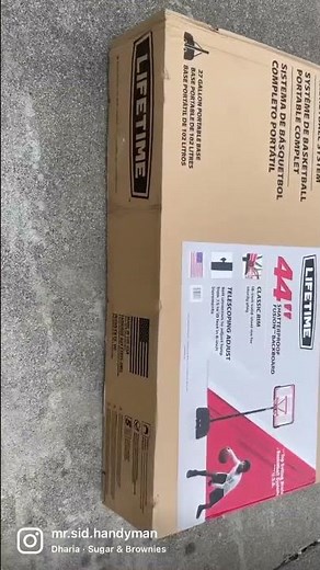 Assembly and installation of the basketball hoop