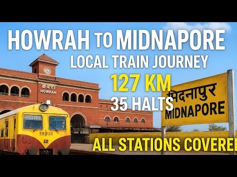 Howrah To Midnapore Local Train Journey | Exploring Howrah To Kharagpur Route | Travel Vlog