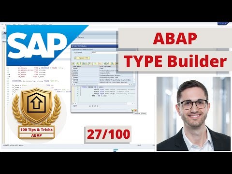 ABAP TYPE Builder - Create TYPES in ABAP easily | ABAP Tip #27