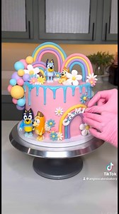 23K views · 850 reactions | A little throwback to my first bluey cake 凉 #cakedecoratingvideo #blueycake #cakedecorating #cakedecorator | Angie's Cake's Bakery, LLC | Facebook