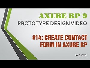 Axure RP 9: #14 Create Contact Form in Axure