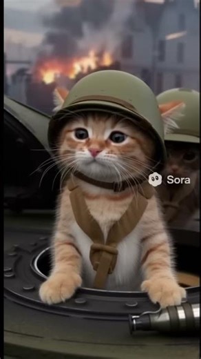 Cat Commander: Tank Blitz! Is He Going To War? #shorts
