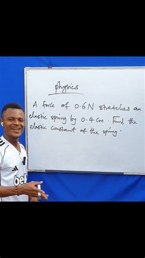 How to find the elastic constant of a spring #physics #science #academy #education #AcademicExcellence | Tutor Abraham